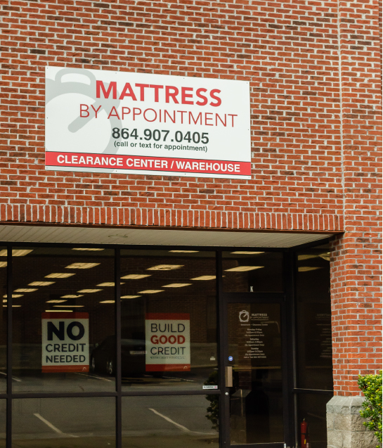 image of store front with sign